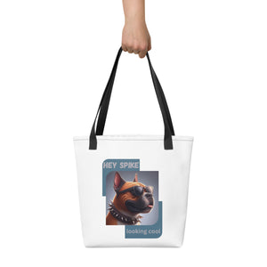 Tote bag with Spike the bulldog looking cool