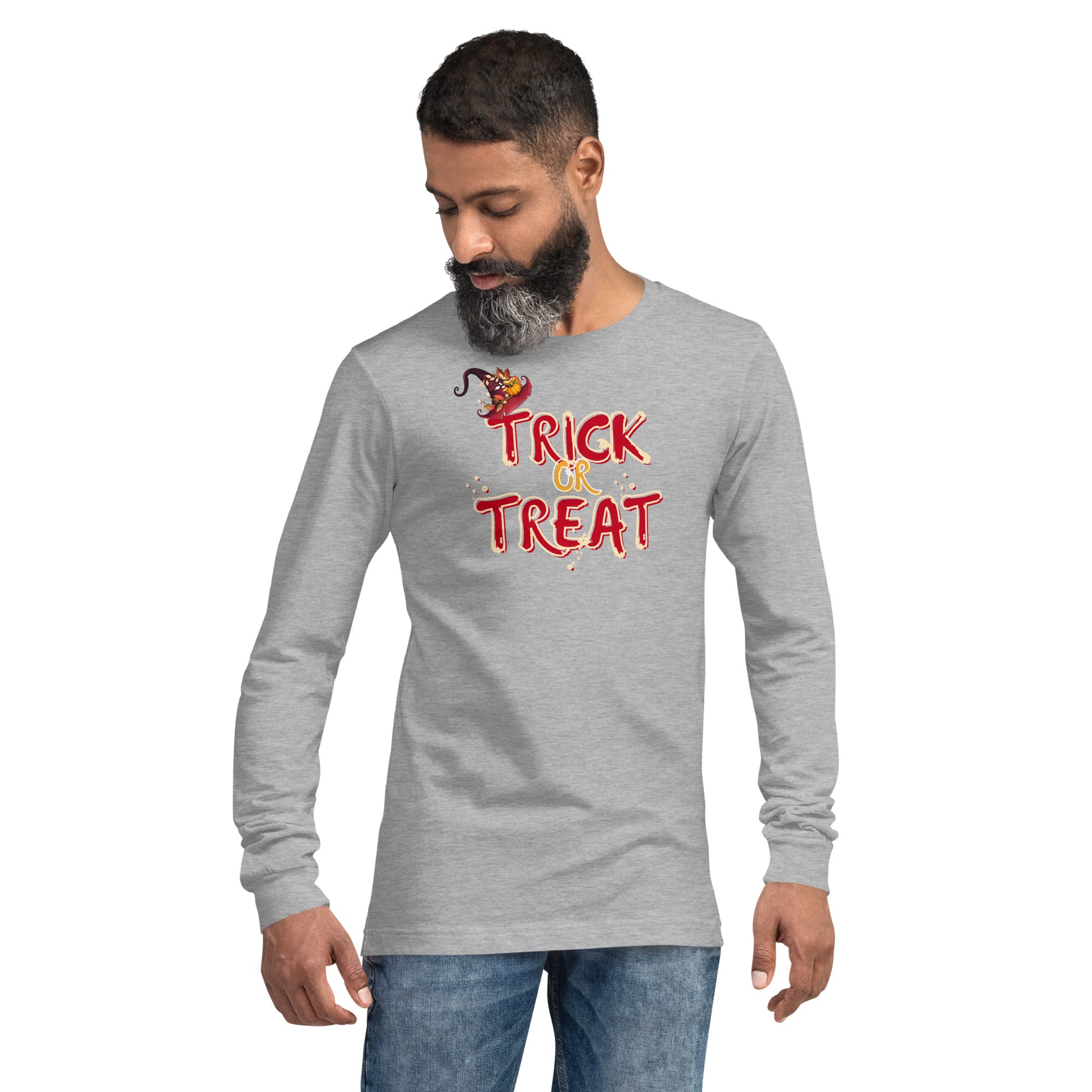 "Trick or Treat " - Spooky Halloween Unisex long sleeve T shirt