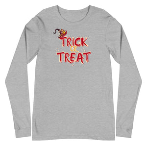 "Trick or Treat " - Spooky Halloween Unisex long sleeve T shirt