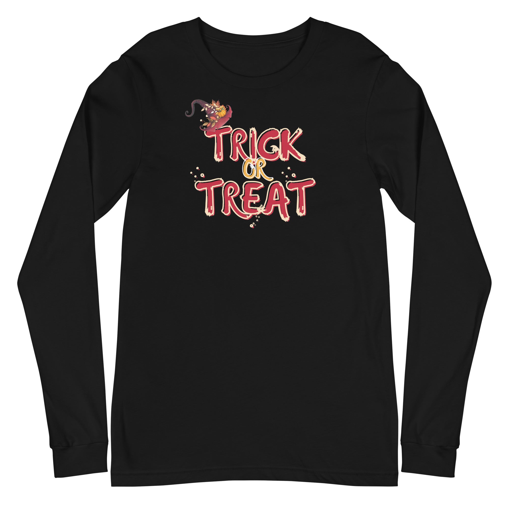 "Trick or Treat " - Spooky Halloween Unisex long sleeve T shirt