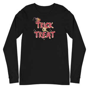 "Trick or Treat " - Spooky Halloween Unisex long sleeve T shirt