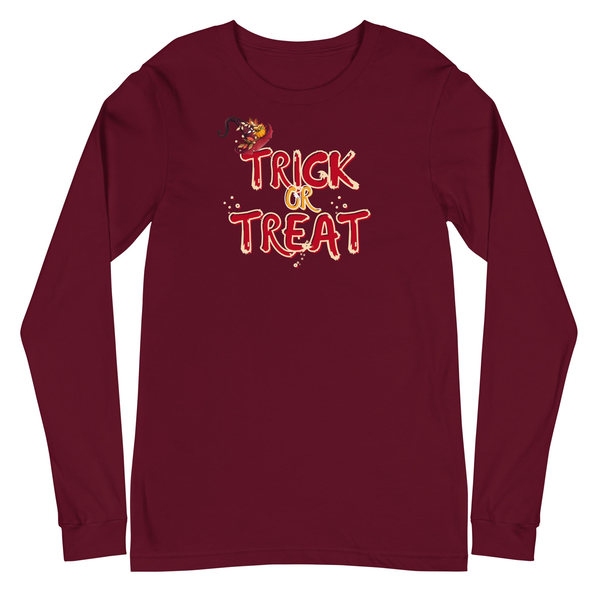 "Trick or Treat " - Spooky Halloween Unisex long sleeve T shirt