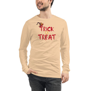 "Trick or Treat " - Spooky Halloween Unisex long sleeve T shirt