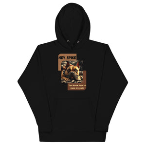 Spike the bulldog laying on your lap easing your pain hoodie